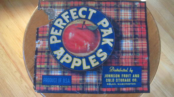 Perfect Pak Johnson Fruit Crate Label