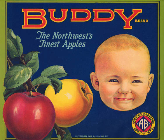 Buddy Fruit Crate Label