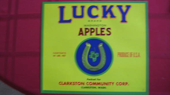 Lucky Fruit Crate Label