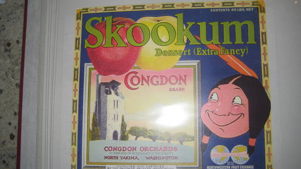 Skookum Congdon Castle Fruit Crate Label