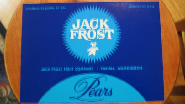 Jack Frost Fruit Crate Label