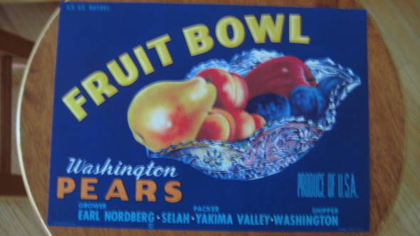 Fruit Bowl Fruit Crate Label