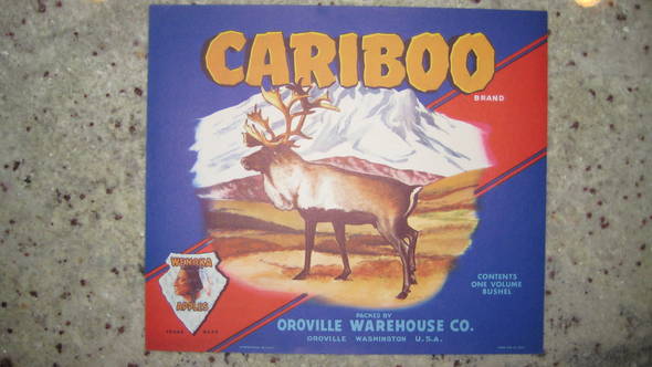 Cariboo Fruit Crate Label