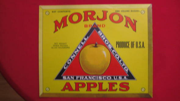Morjon Fruit Crate Label