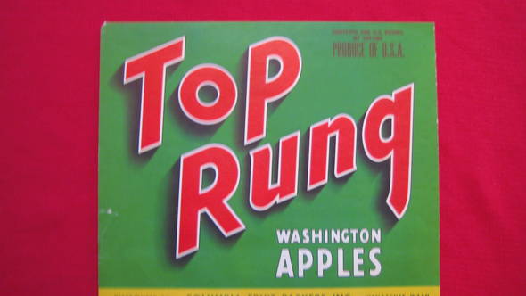 Top Rung Fruit Crate Label