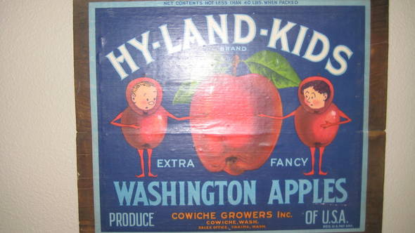 Hyland Kids XF 40lbs Fruit Crate Label