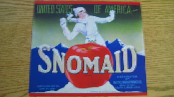Snomaid Fruit Crate Label