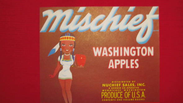 Mischief Fruit Crate Label