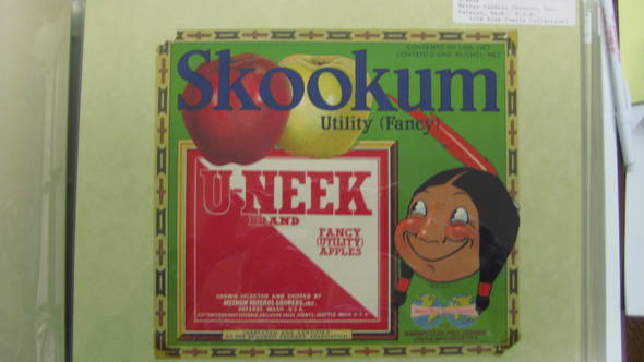 Skookum U-Neek Fruit Crate Label