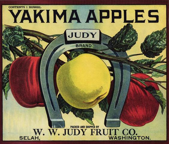 Judy Fruit Crate Label