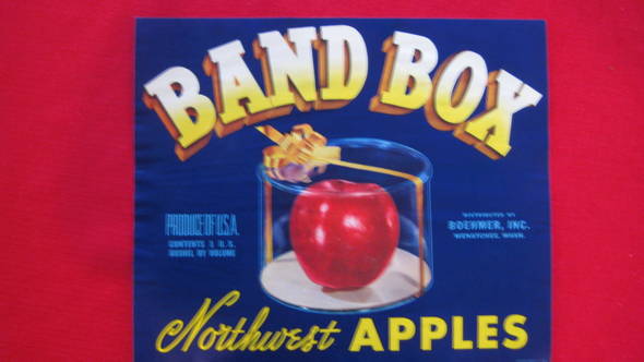 Band Box Fruit Crate Label