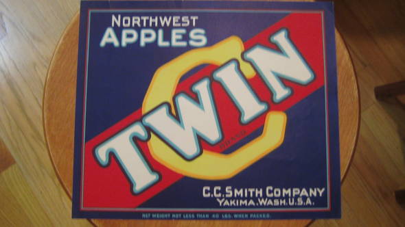 Twin C Fruit Crate Label