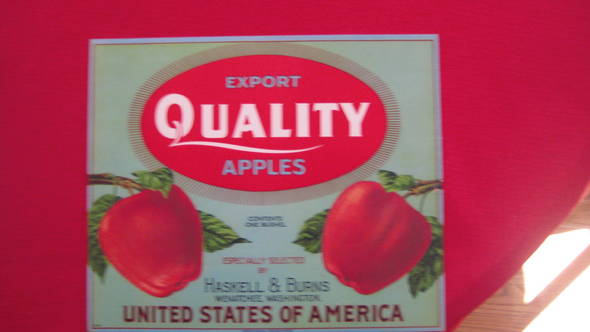 Export Quality Fruit Crate Label