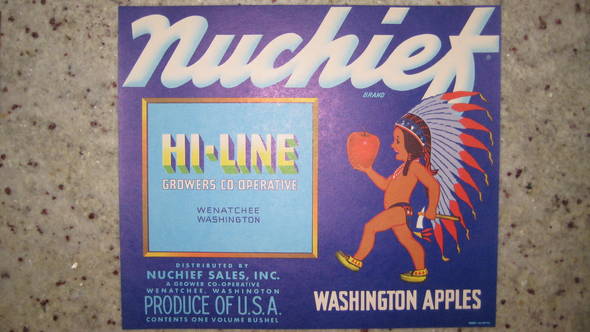 Nuchief Hi Line Fruit Crate Label