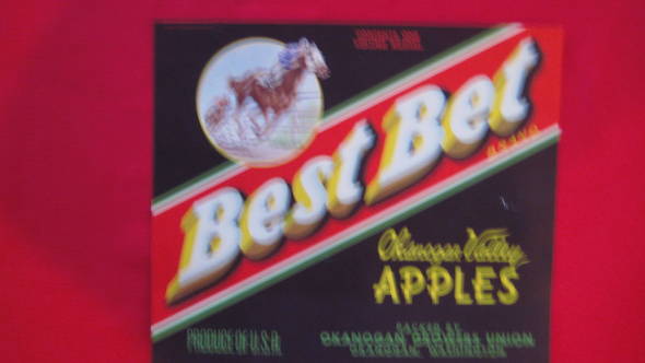 Best Bet Fruit Crate Label