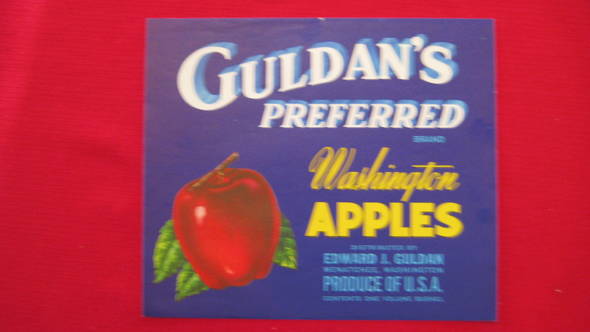 Guldan's Fruit Crate Label