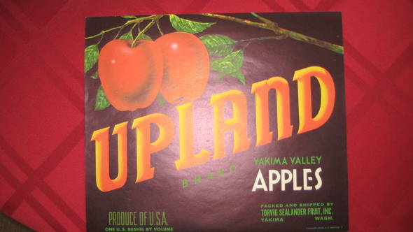 Upland crocker union Fruit Crate Label