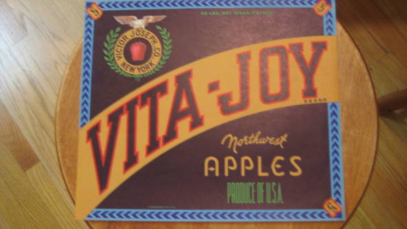 Vita Joy Fruit Crate Label