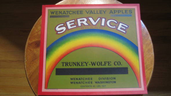 Service Fruit Crate Label