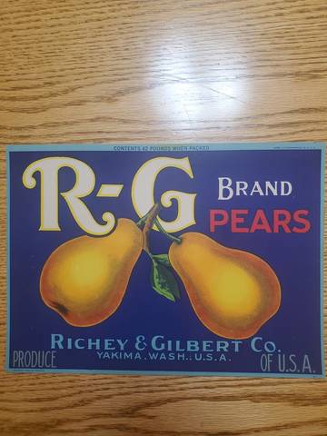 R & G 42LBs Fruit Crate Label