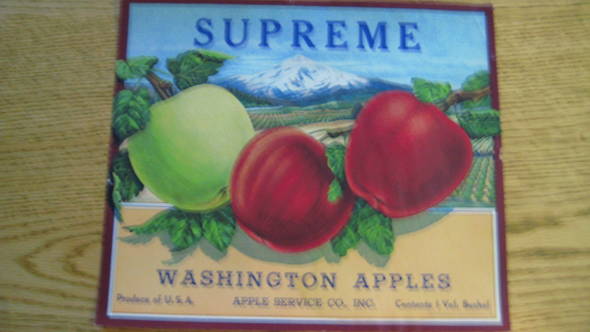 Supreme Fruit Crate Label