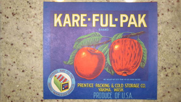 Kare Ful Pak Fruit Crate Label