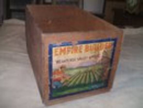 Empire Builder Fruit Crate Label