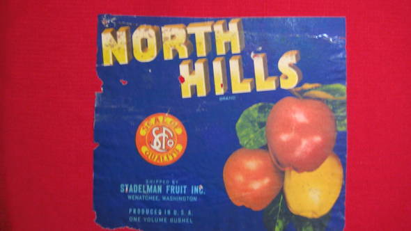 North Hills Fruit Crate Label