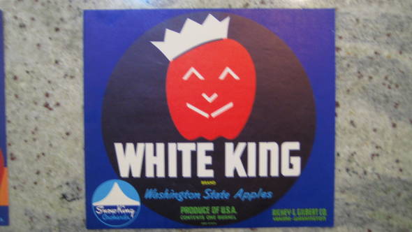 White King Fruit Crate Label