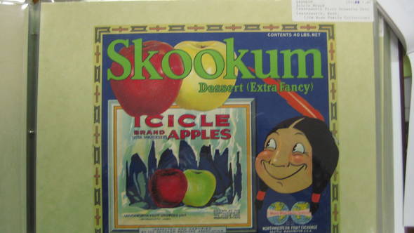 Skookum Icicle 40LBS Fruit Crate Label