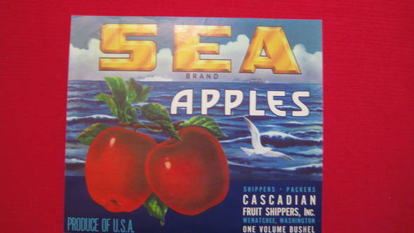 Sea Fruit Crate Label