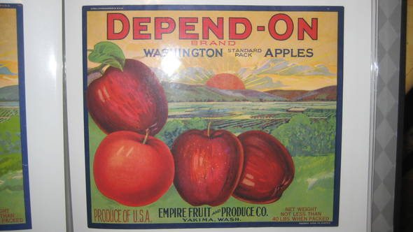 Depend-On Empire Fruit Fruit Crate Label