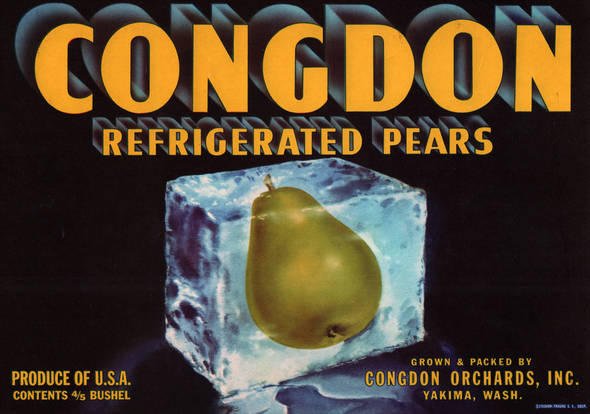 Congdon Fruit Crate Label