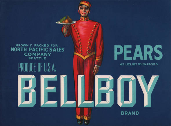 Bellboy Fruit Crate Label